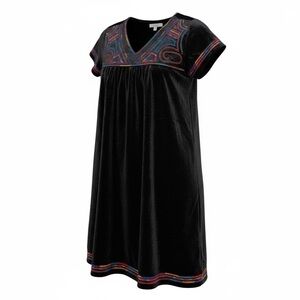 THML BLACK VELVET FROCK DRESS